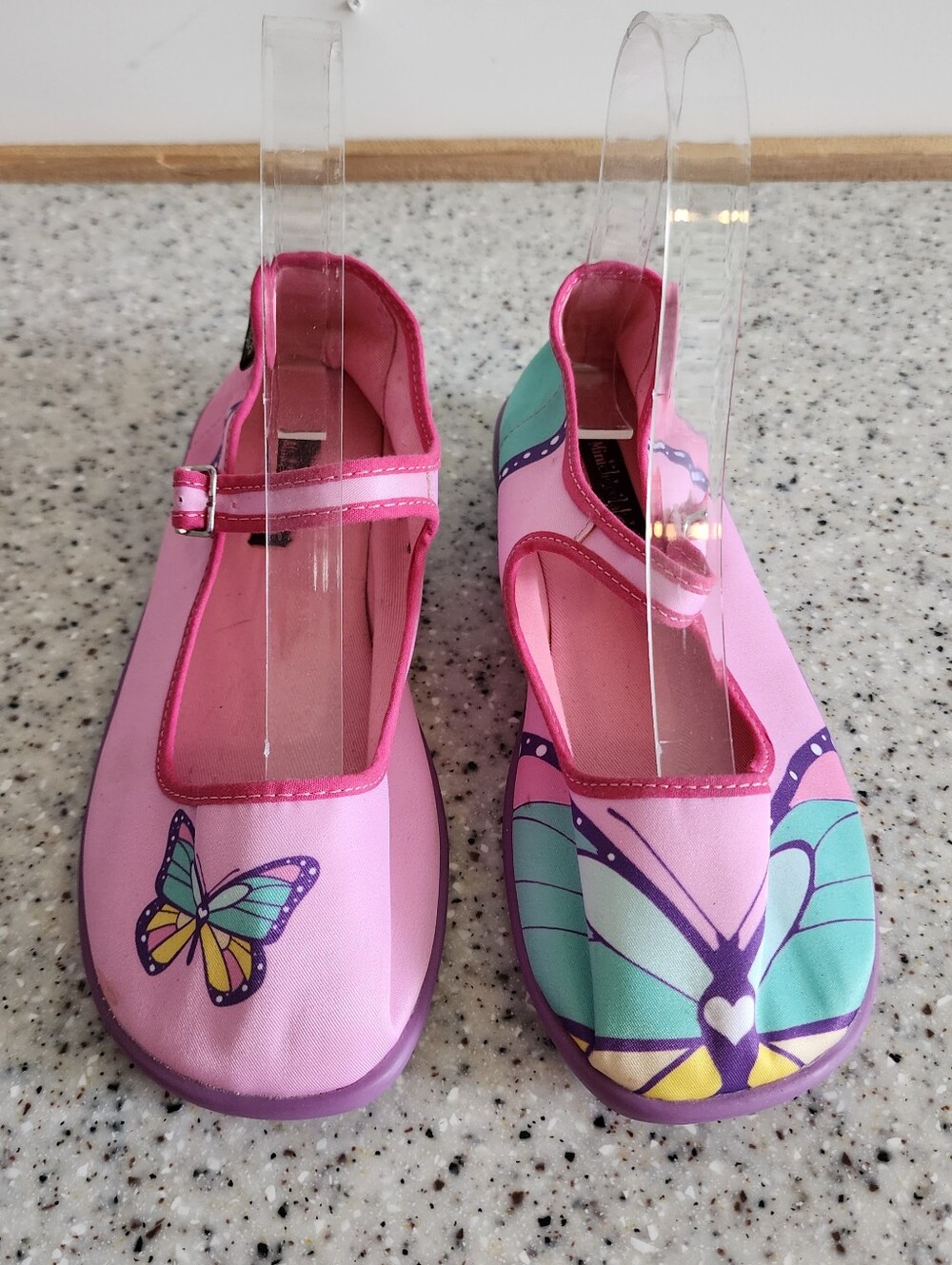 Minichocolicas By Hot Chocolate Design Girls' Pink Butterfly Mary Jane Shoes